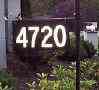 911 house number sign